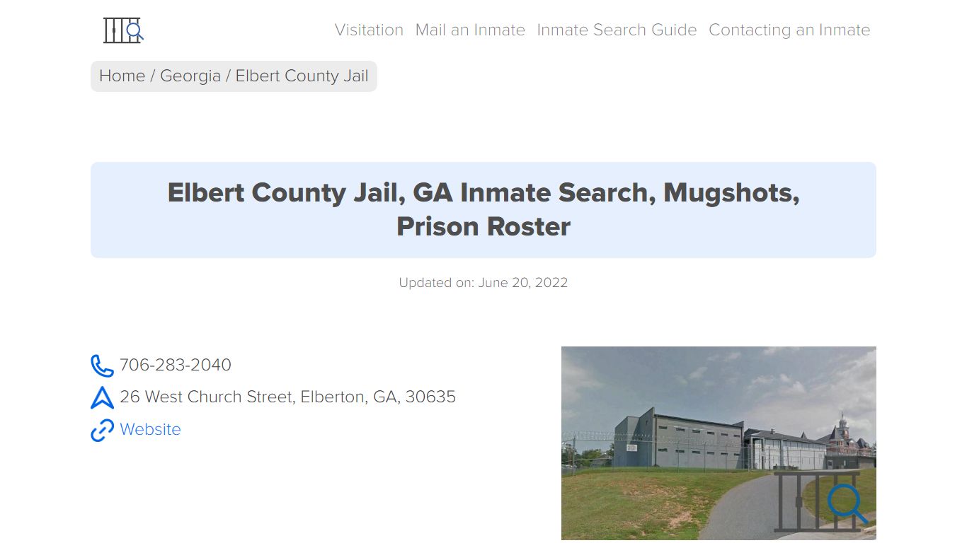 Elbert County Jail, GA Inmate Search, Mugshots, Prison ...